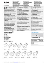 Eaton RMQ-Titan M22-XAK Series Originele Gebruiksaanwijzing