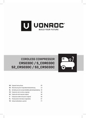 VONROC S2 CR503DC Vertaling Van De Oorspronkelijke Gebruiksaanwijzing