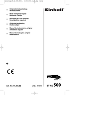 EINHELL 44.305.83 Originele Handleiding