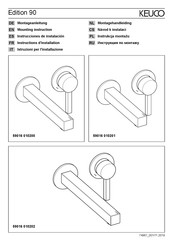 KEUCO Edition 90 59016 010200 Montagehandleiding