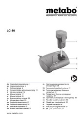 Metabo LC 40 Oorspronkelijke Gebruiksaanwijzing