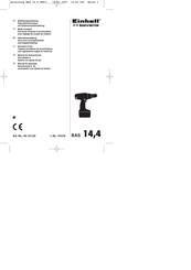 EINHELL Bavaria BAS 14,4 Gebruiksaanwijzing