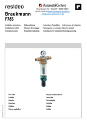 resideo Braukmann F76S Installatievoorschrift