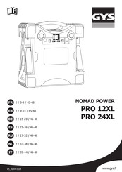 GYS NOMAD POWER PRO 12XL Handleiding