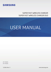 Samsung Super Fast Wireless Charger Handleiding