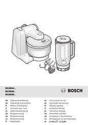 Bosch MUM46 Series Gebruiksaanwijzing