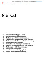 ELICA Audrey Sense Montagevoorschrift En Gebruiksaanwijzing