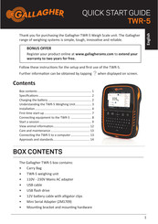 Gallagher TWR-5 Handleiding