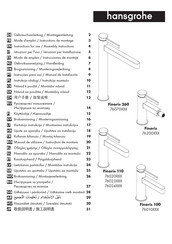 Hansgrohe Finoris 100 76010 Series Gebruiksaanwijzing