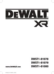 DeWalt DWST1-81079 Handleiding