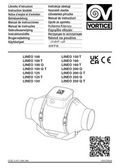 Vortice LINEO 100 Gebruiksaanwijzing