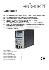 Velleman LABPS3010SM Gebruikershandleiding