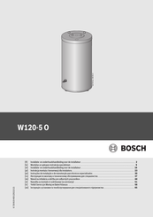 Bosch W120-5 O Installatie- En Onderhoudshandleiding