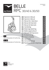 Altrad BELLE RPC 30/50 Handleiding