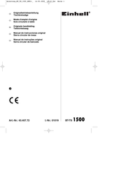 EINHELL BT-TS 1500 Originele Handleiding