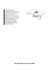 Faber GALILEO BK GLASS NG A830 Gebruikshandleiding