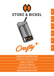 STORZ & BICKEL Crafty+ Gebruiksaanwijzing