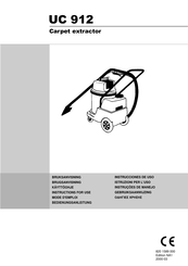 Nilfisk UC 912 Gebruiksaanwijzing