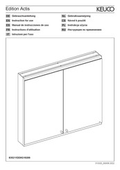 KEUCO Edition Actis Gebruiksaanwijzing