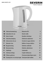 SEVERIN WK 3498 Gebruiksaanwijzing