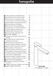 Hansgrohe Talis E 240 71717000 Gebruiksaanwijzing