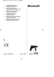 EINHELL RT-ID 110 Originele Handleiding