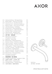 Hansgrohe AXOR Montreux 180 16513 Series Gebruiksaanwijzing