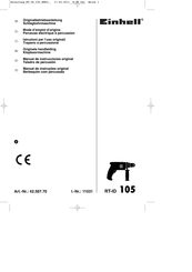 EINHELL RT-ID 105 Originele Handleiding