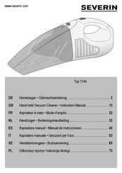 SEVERIN 7144 Bedieningshandleiding