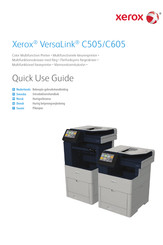 Xerox VersaLink C505 Beknopte Gebruikshandleiding