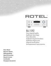 Rotel RA-1592 Handleiding