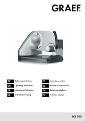 Graef SKS 500 Gebruiksaanwijzing
