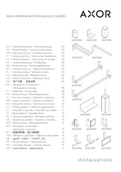 Hansgrohe AXOR 42604 Series Gebruiksaanwijzing