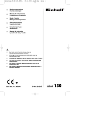 EINHELL RT-HP 130 Gebruiksaanwijzing