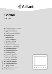 Vaillant Control VA 2-WC D Installatiehandleiding