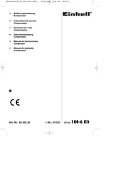 EINHELL BT-AC 180-6 Kit Gebruiksaanwijzing