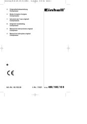 EINHELL 40.102.30 Originele Handleiding