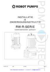 Robot Pumps RW-R Series Installatie- En Onderhoudsinstructies