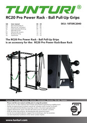 Tunturi RC20 Pro Power Rack Gebruikershandleiding