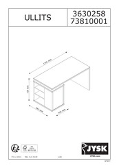 Jysk ULLITS 3630258 Handleiding