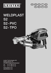 Leister WELDPLAST S2 Gebruiksaanwijzing