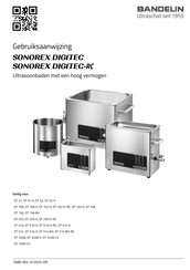 Bandelin SONOREX DIGITEC-RC Gebruiksaanwijzing