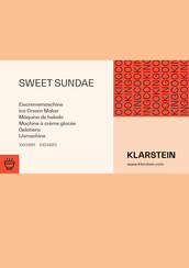 Klarstein SWEET SUNDAE Handleiding