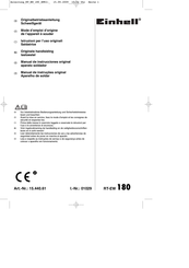 EINHELL RT-EW 180 Originele Handleiding