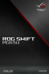 ASus ROG SWIFT PG65U Handleiding