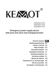 Kemot URZ3405-LFP4 Gebruiksaanwijzing