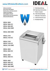 IDEAL 4005 CC Gebruiksaanwijzing