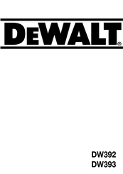 DeWalt DW392 Handleiding