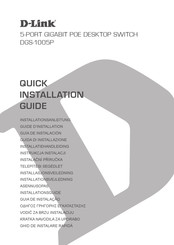 D-Link DGS-1005P Installatiehandleiding