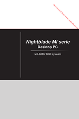 MSI Nightblade MI MS-B089 Handleiding